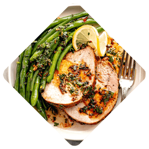 Roast Pork with String Beans