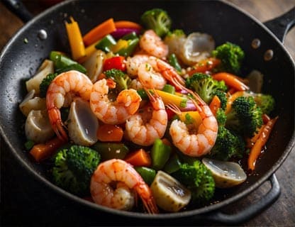 Shrimp with Mixed Vegetables